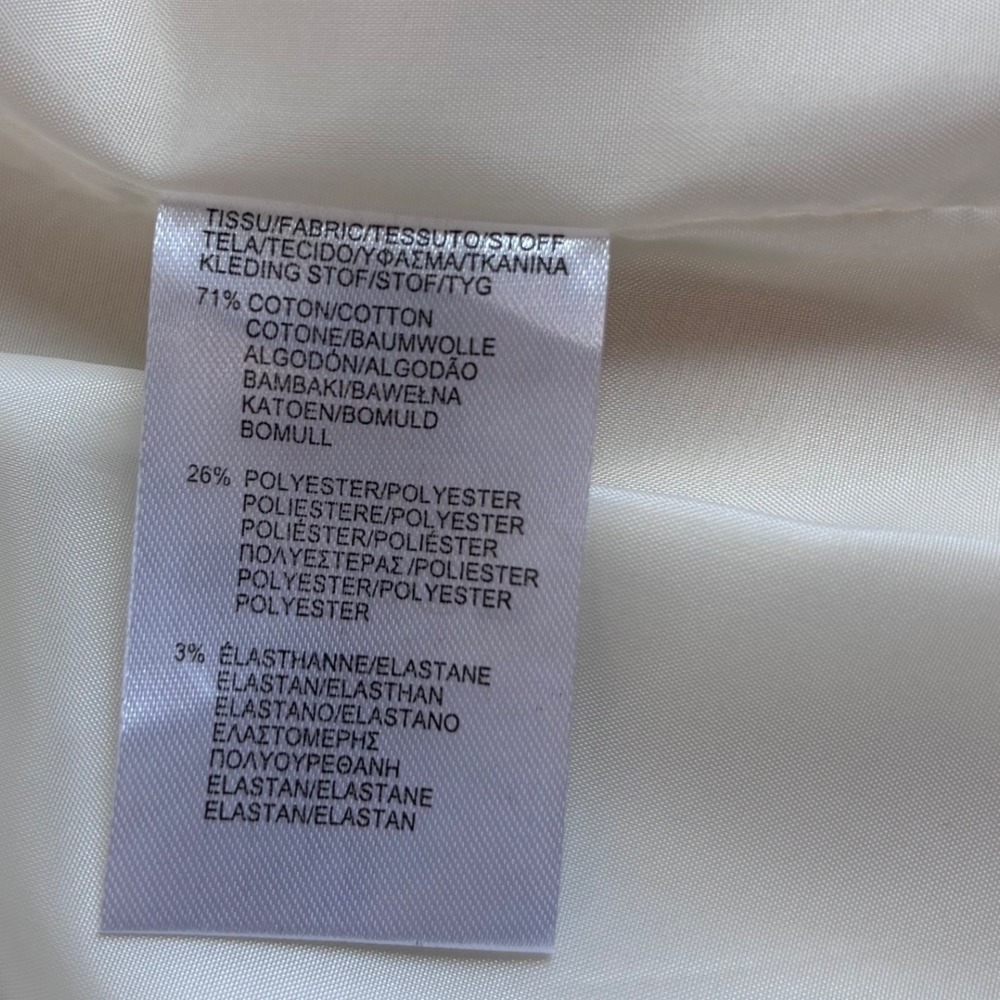 ATTENTIF PARIS Cropped Double Breasted Trench Jacket Beige, Size M, Cotton Blend - Picture 9 of 16